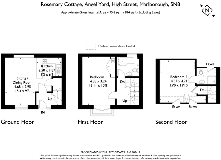 Floorplan 1 for High Street, Marlborough, SN8