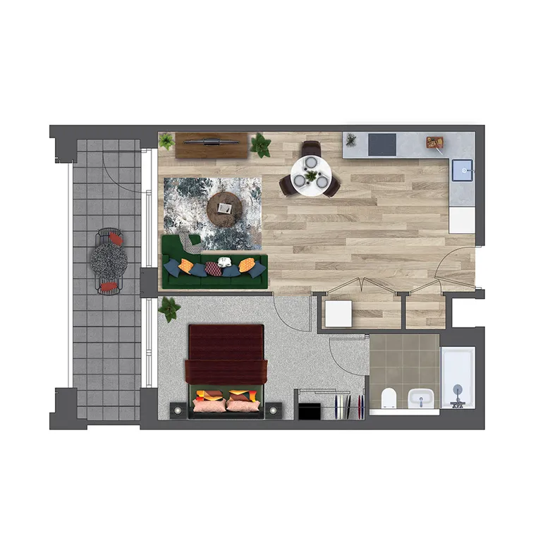 Floorplan 1 for Kooky Redhill, 1 Marketfield Way Redhill RH1