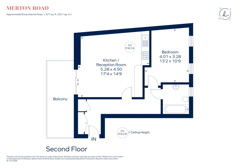 Floorplan 1 for Merton Road Wimbledon SW19