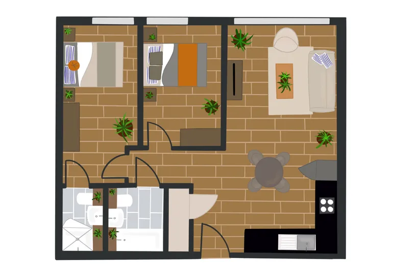 Floorplan 1 for Enclave: Birmingham City, 149 Hurst St Birmingham B5
