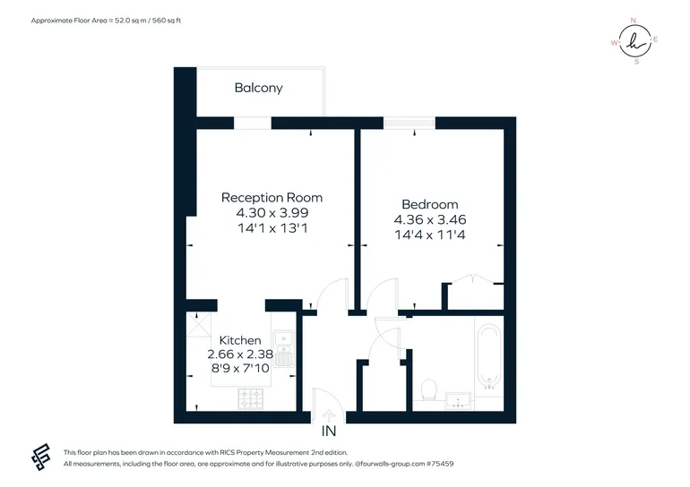 Floorplan 1 for Cassilis Road, E14