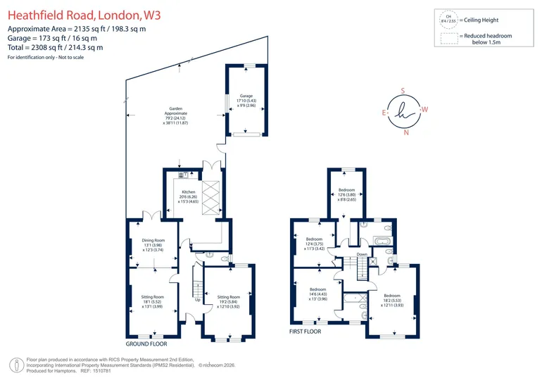 Floorplan 1 for Heathfield Road London W3