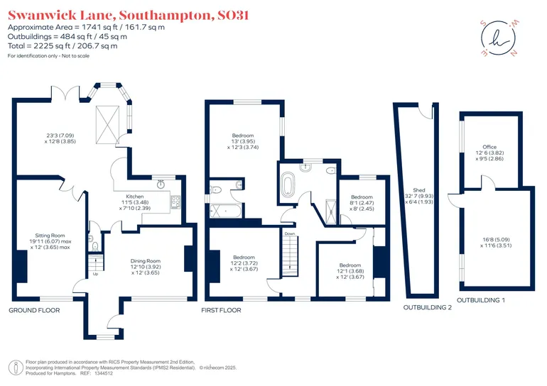 Floorplan 1 for Swanwick Lane, Lower Swanwick, SO31