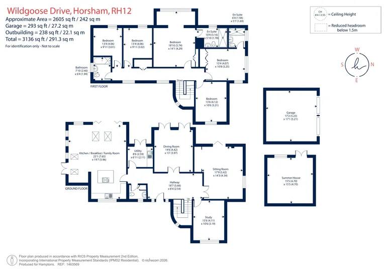 Floorplan 1 for Wildgoose Drive, Horsham, RH12