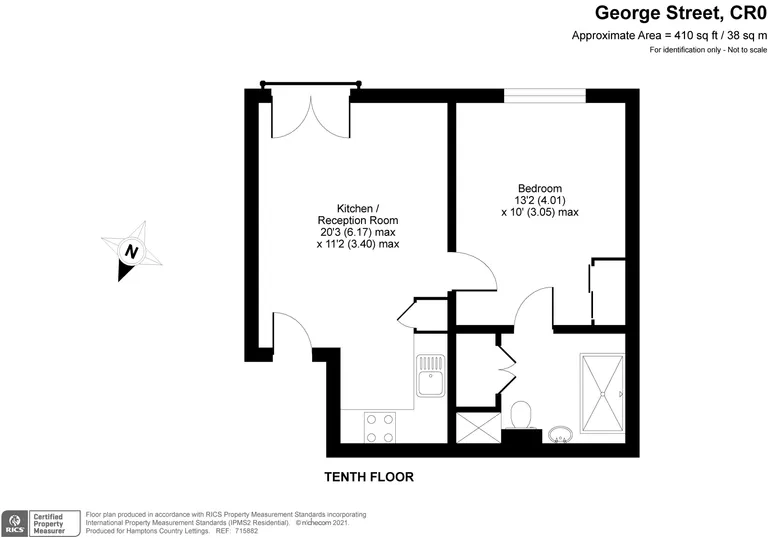 Floorplan 1 for Ten Degrees, 100a George Street, Croydon