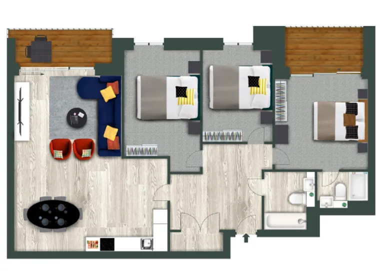Floorplan 1 for 4 Fairfield Avenue Staines-upon-thames TW18