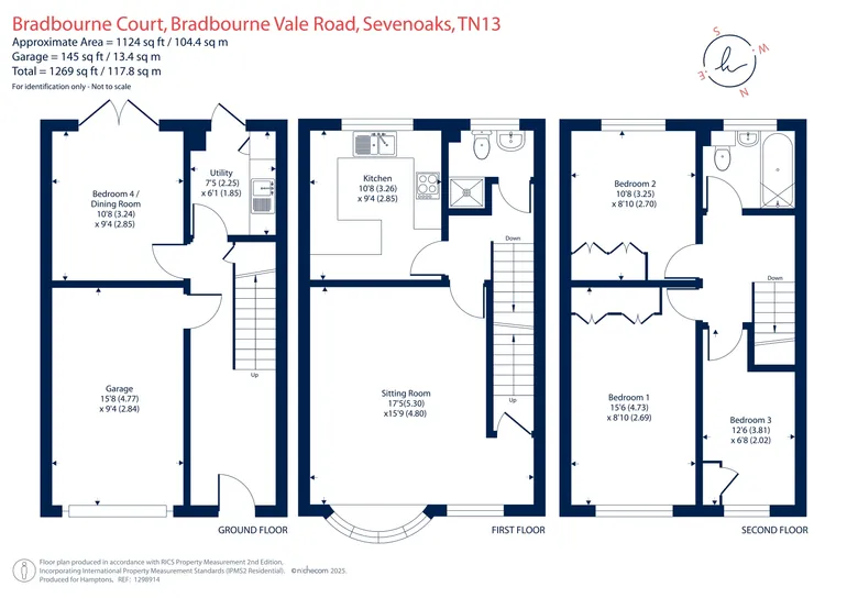 Floorplan 1 for Bradbourne Court Sevenoaks TN13