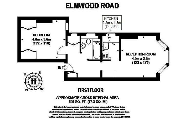 Floorplan 1 for Elmwood Road London SE24
