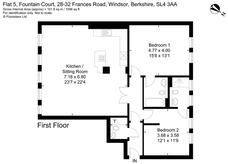 Floorplan 1 for Frances Road Windsor SL4