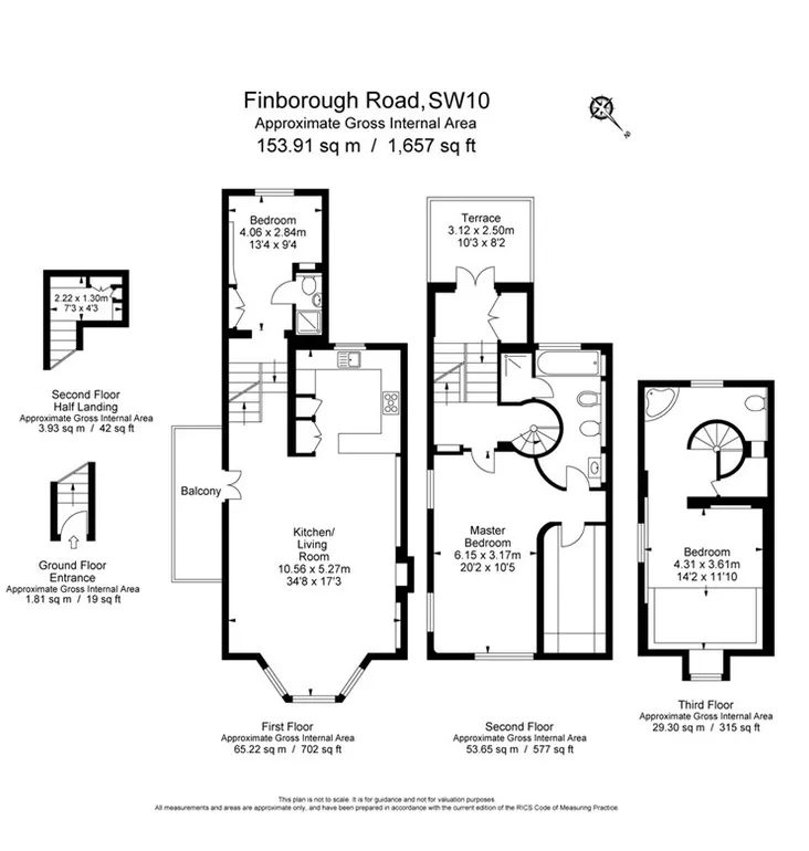 Floorplan 1 for Finborough Road London SW10