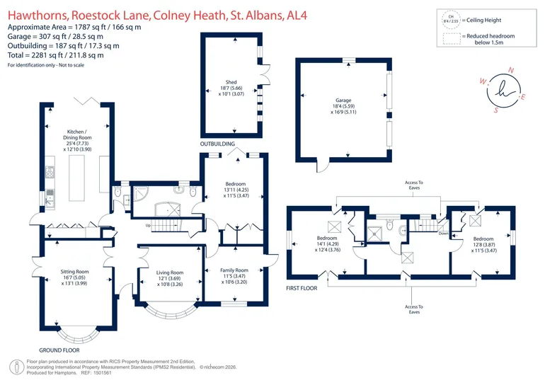 Floorplan 1 for Roestock Lane, St. Albans, AL4