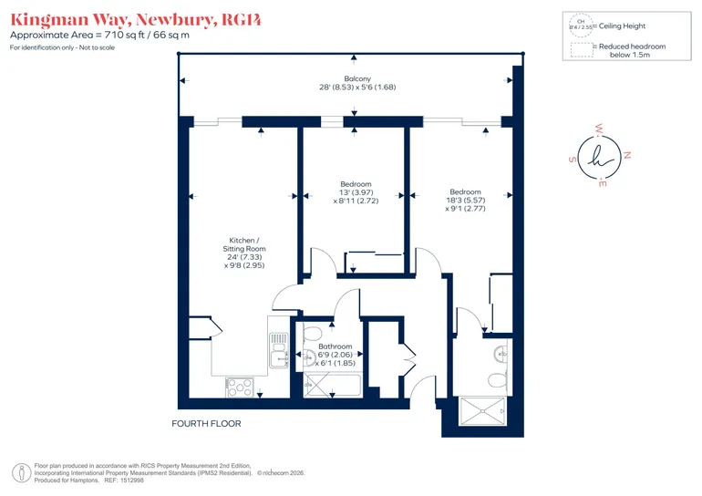 Floorplan 1 for Kingman Way, Newbury, RG14