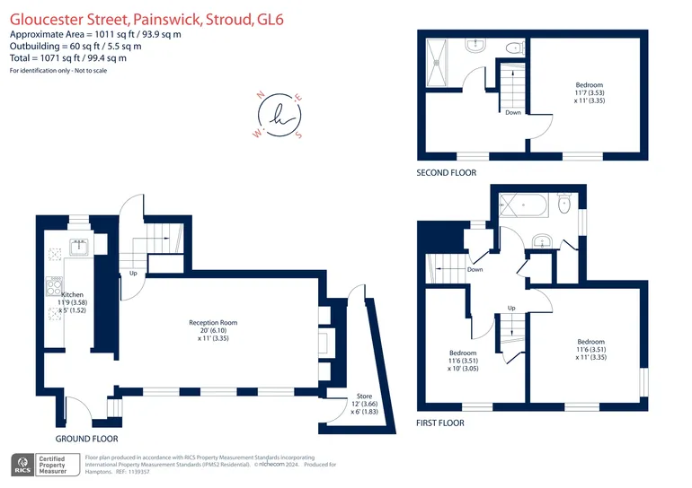 Floorplan 1 for Gloucester Street, Painswick, Stroud, GL6
