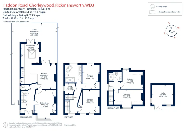 Floorplan 1 for Haddon Road, Chorleywood, WD3