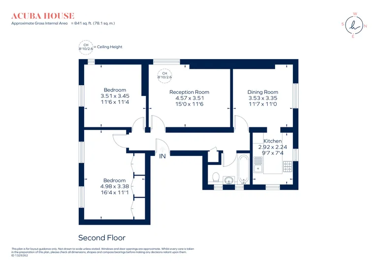 Floorplan 1 for Acuba Road, London, SW18