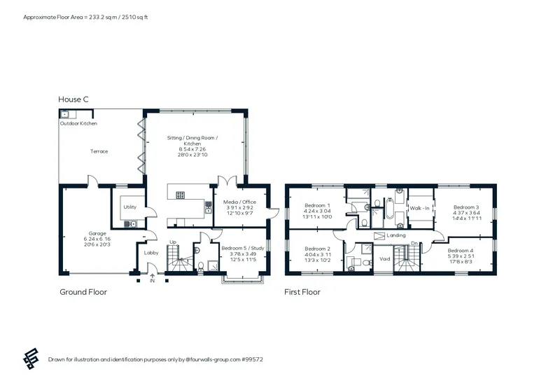 Floorplan 1 for Coppice Hanger, Pulborough, RH20