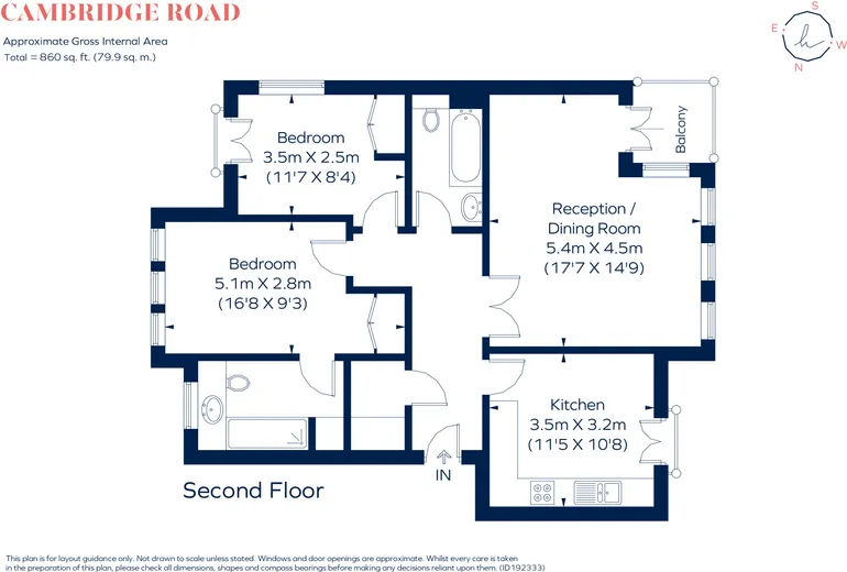 Floorplan 1 for Cambridge Road, Twickenham, TW1
