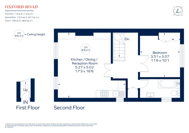 Floorplan 1 for Oxford Road, London, NW6