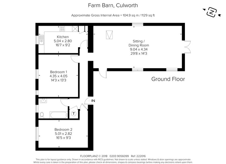 Floorplan 1 for Culworth OX17