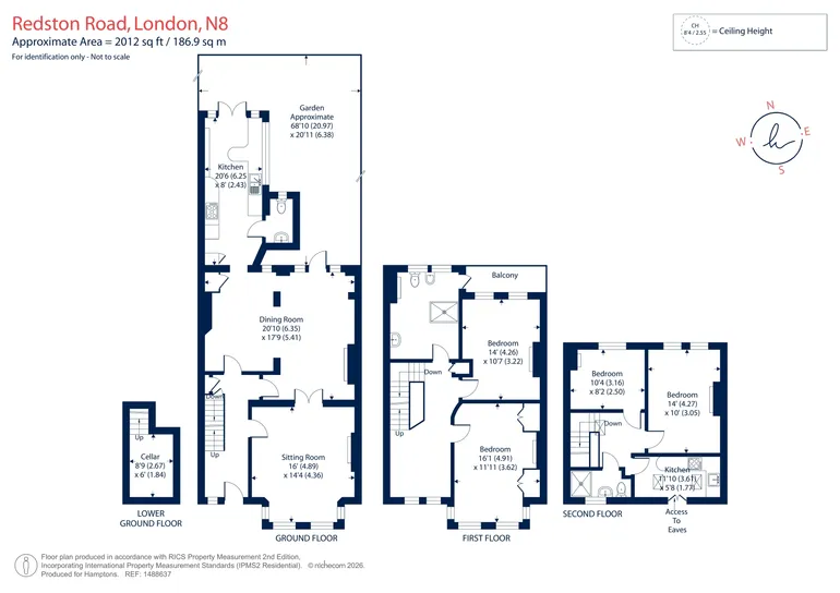Floorplan 1 for Redston Road, London, N8