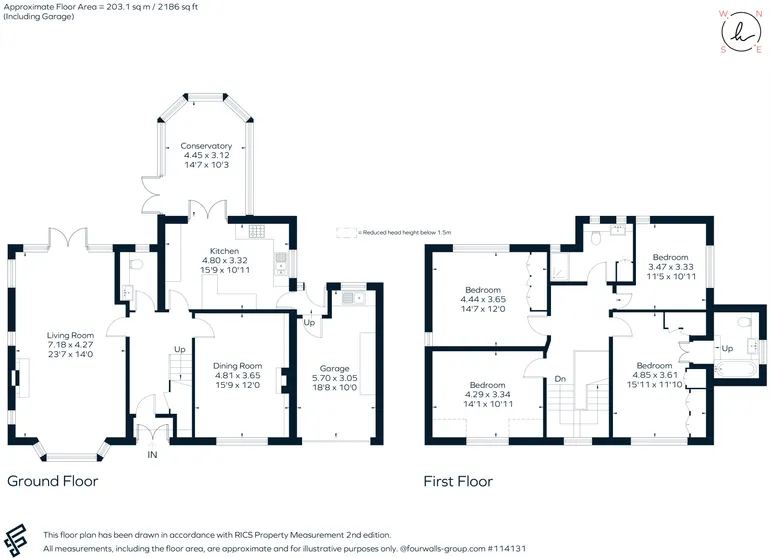 Floorplan 1 for Wincott Close, Stratford-Upon-Avon, CV37