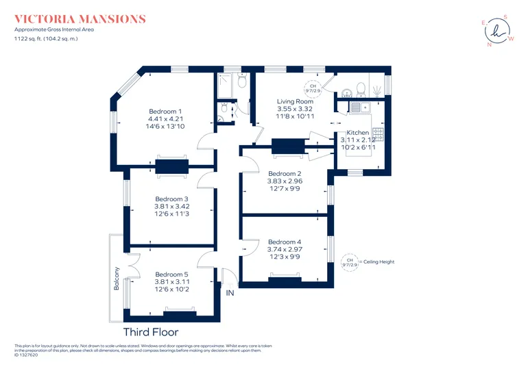 Floorplan 1 for Holloway Road, London, N7