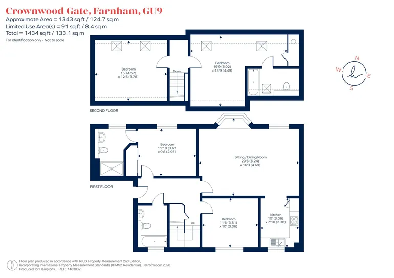 Floorplan 1 for Beavers Road,, Farnham, GU9