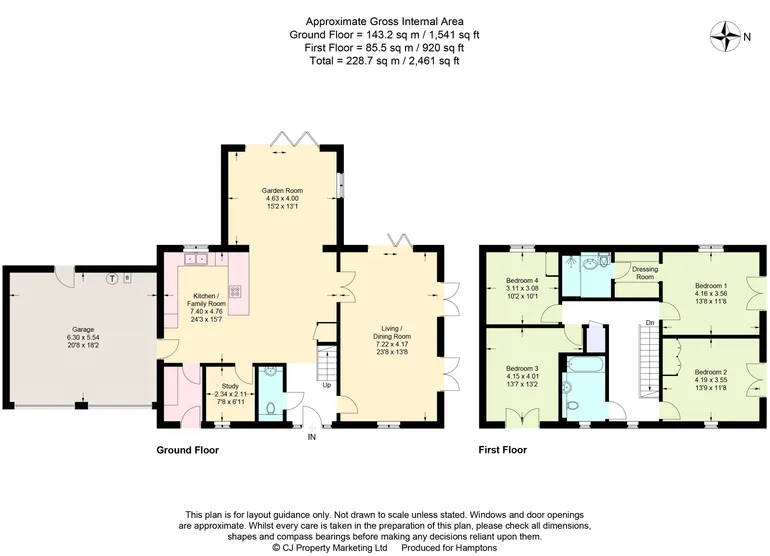 Floorplan 1 for Rise Close, Flaunden, HP3