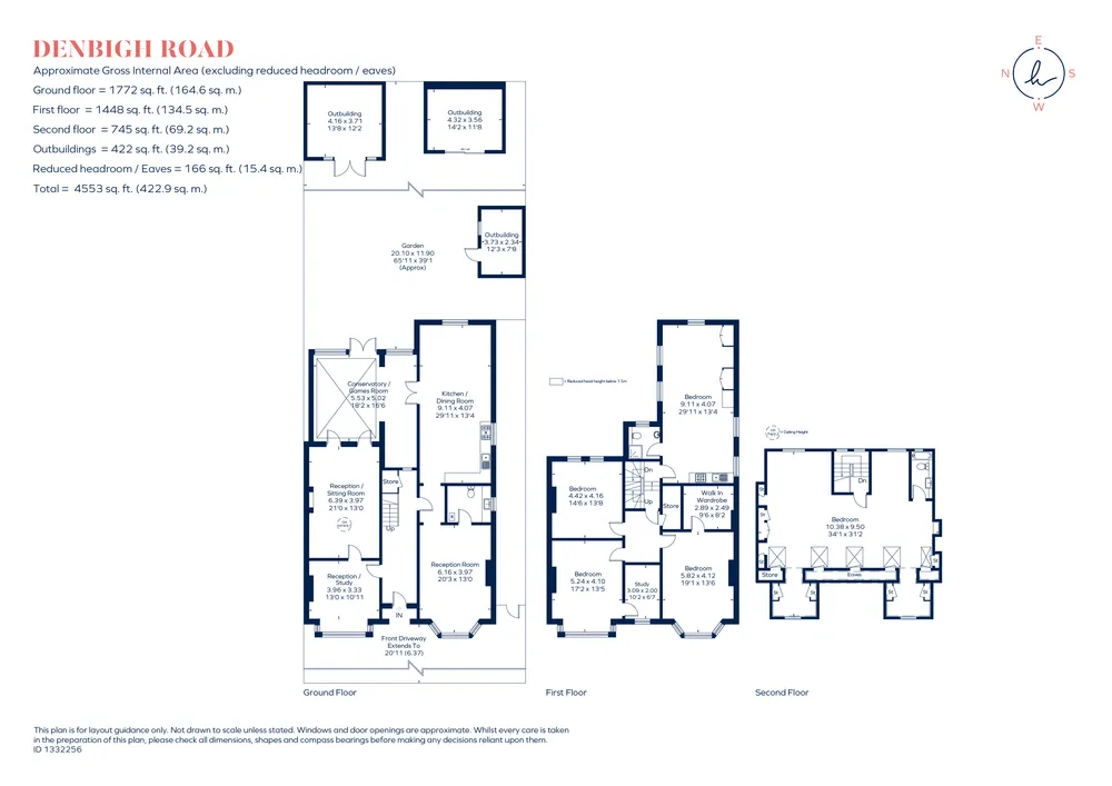 Floorplan for Denbigh Road, Ealing, W13