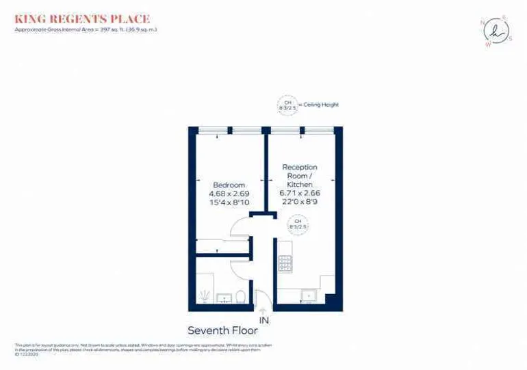 Floorplan 1 for Fitzroy Street, London, W1T