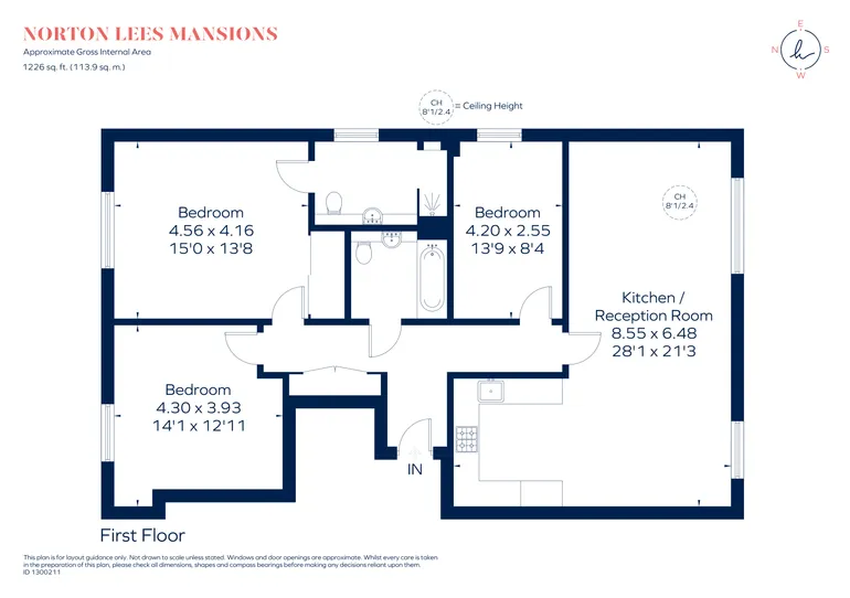 Floorplan 1 for Woodside Avenue, London, N10