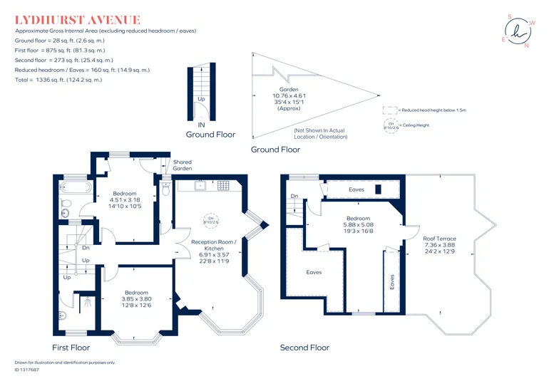 Floorplan 1 for Lydhurst Avenue, London, SW2