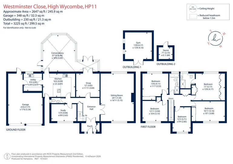 Floorplan 1 for Westminster Close, High Wycombe, HP11