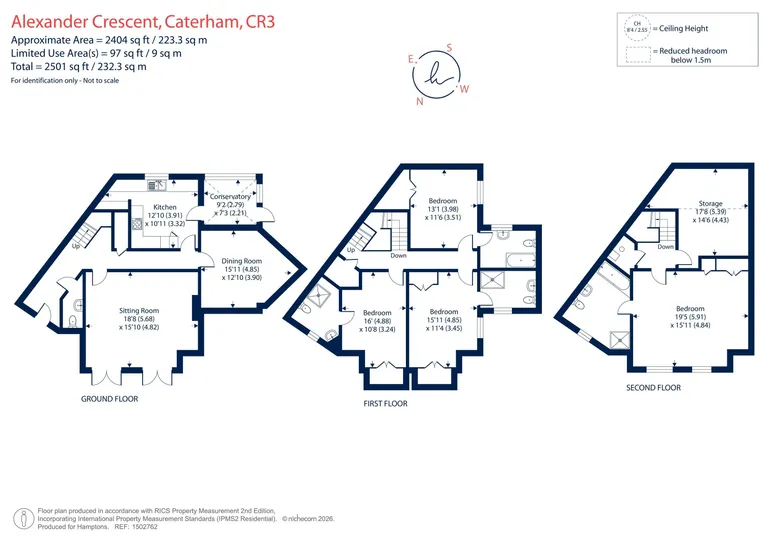 Floorplan 1 for Alexander Crescent, Caterham, CR3