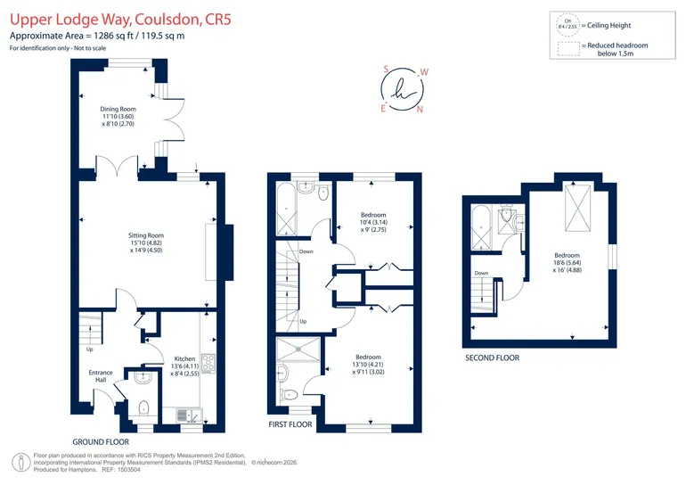 Floorplan 1 for Upper Lodge Way, Coulsdon, CR5