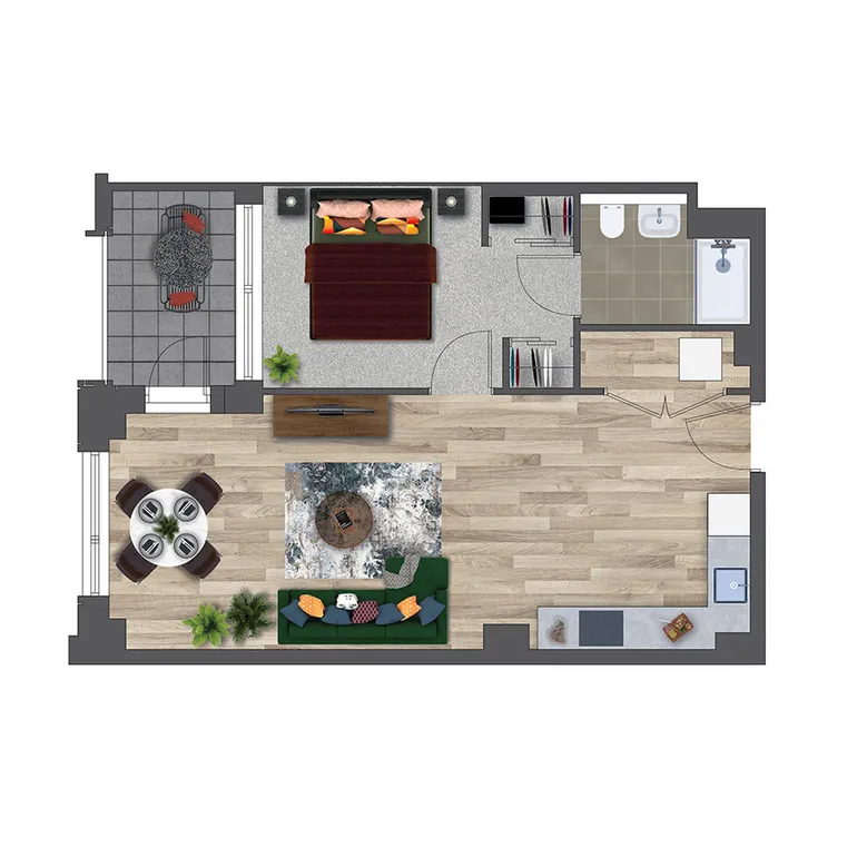 Floorplan 1 for Kooky Redhill, 1 Marketfield Way Redhill RH1