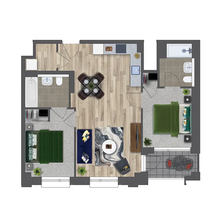 Floorplan 1 for Kooky Redhill, 1 Marketfield Way Redhill RH1