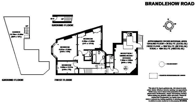 Floorplan 1 for Brandlehow Road London SW15