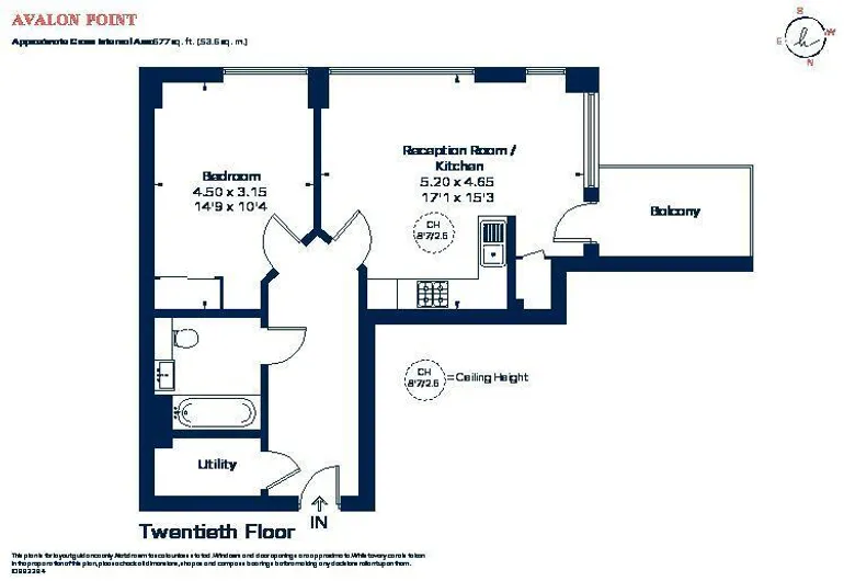 Floorplan 1 for Silvocea Way, E14