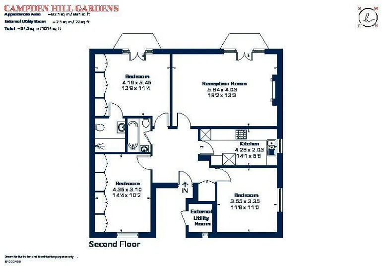 Floorplan 1 for Campden Hill Gardens London W8