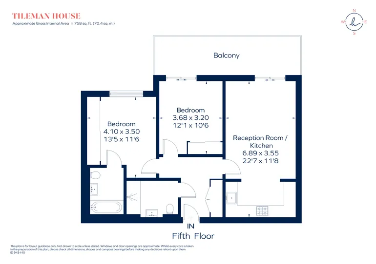 Floorplan 1 for Upper Richmond Road, London, SW15