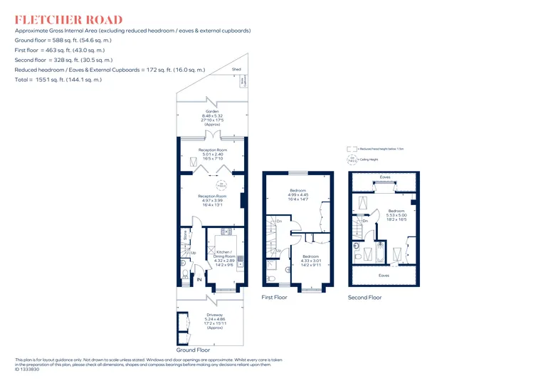 Floorplan 1 for Fletcher Road, London, W4