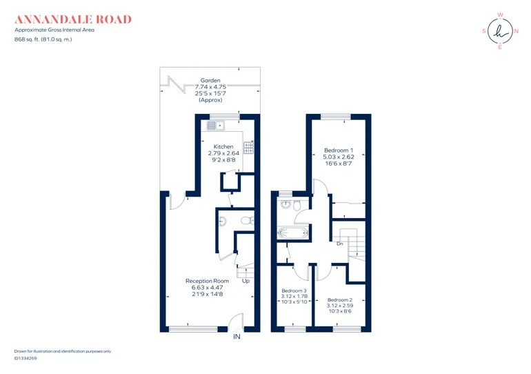 Floorplan 1 for Annandale Road, London, SE10