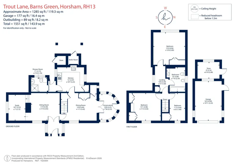 Floorplan 1 for Trout Lane, Horsham, RH13