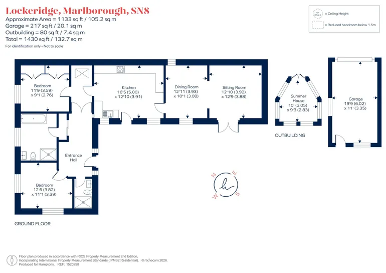 Floorplan 1 for Lockeridge, Marlborough, SN8