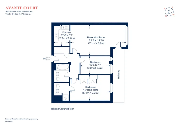 Floorplan 2 for The Bittoms, Kingston Upon Thames, KT1
