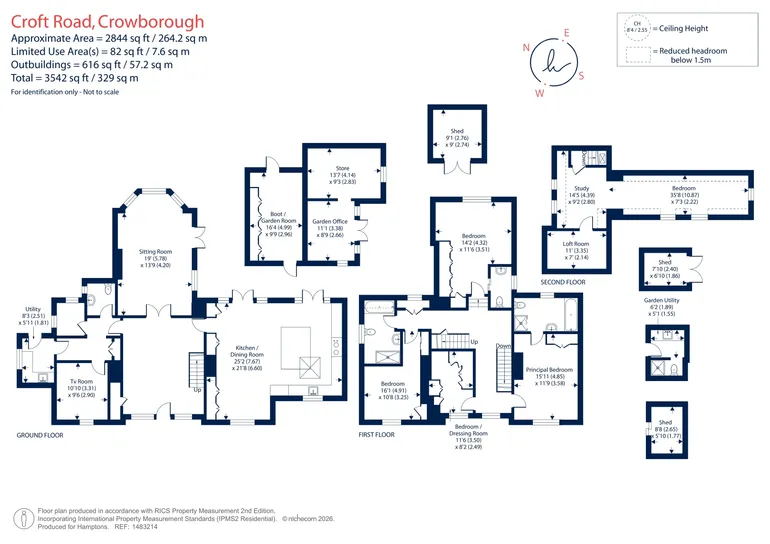 Floorplan 1 for Croft Road, Crowborough, TN6