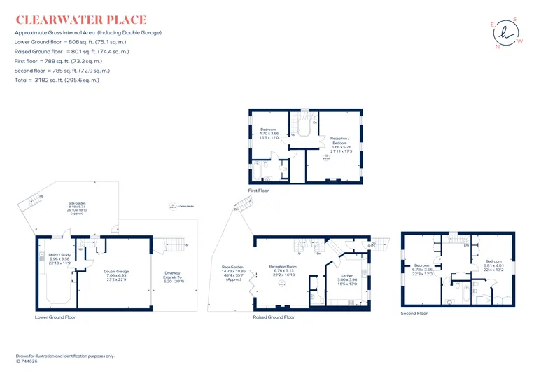 Floorplan 1 for Clearwater Place, Surbiton, KT6