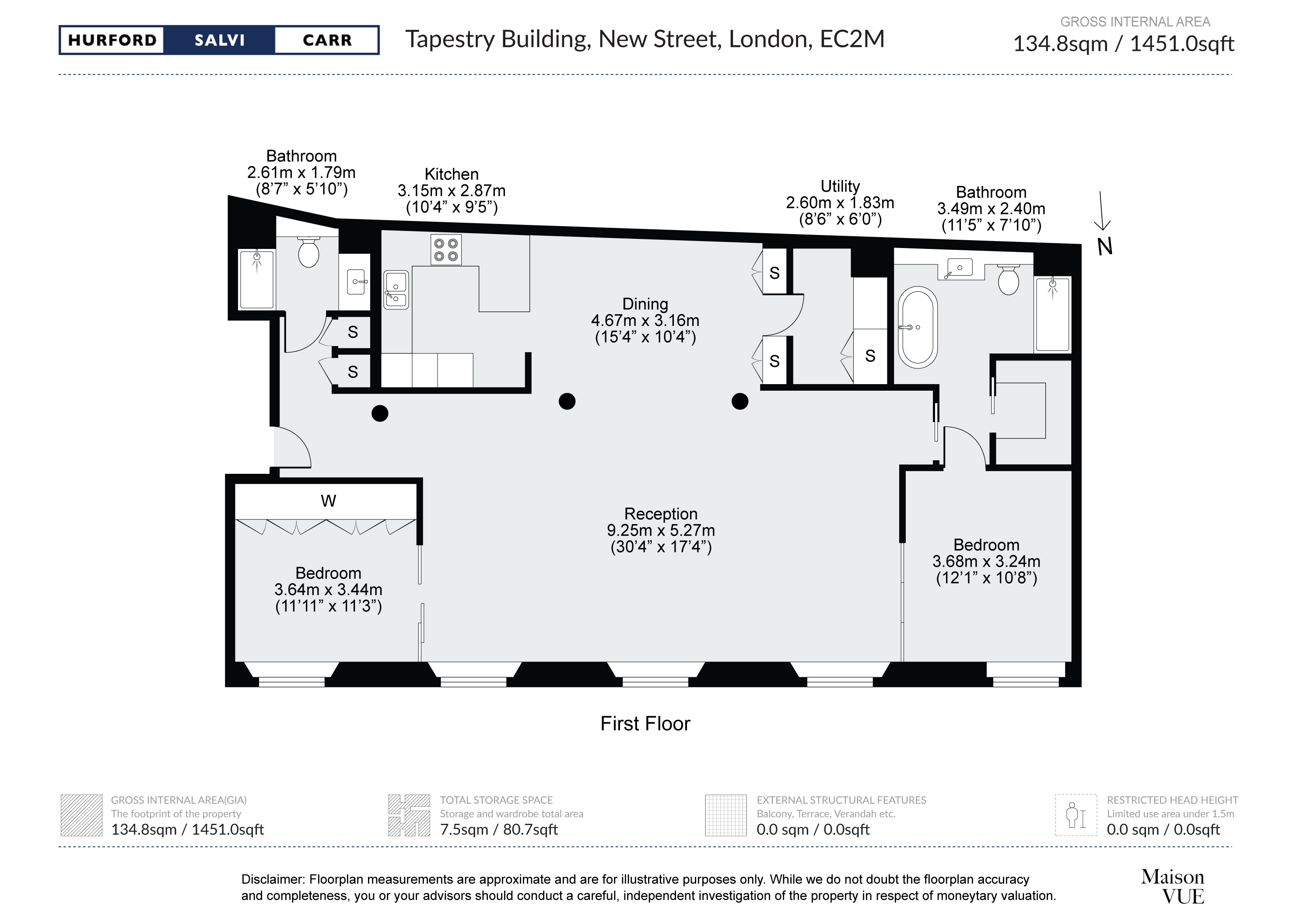 New Street, London, EC2M floorplan
