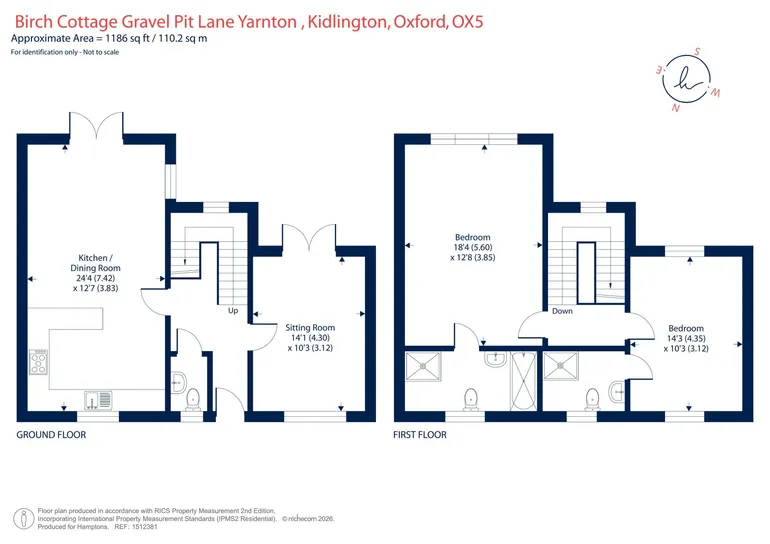 Floorplan 1 for Gravel Pit Lane, Kidlington, OX5